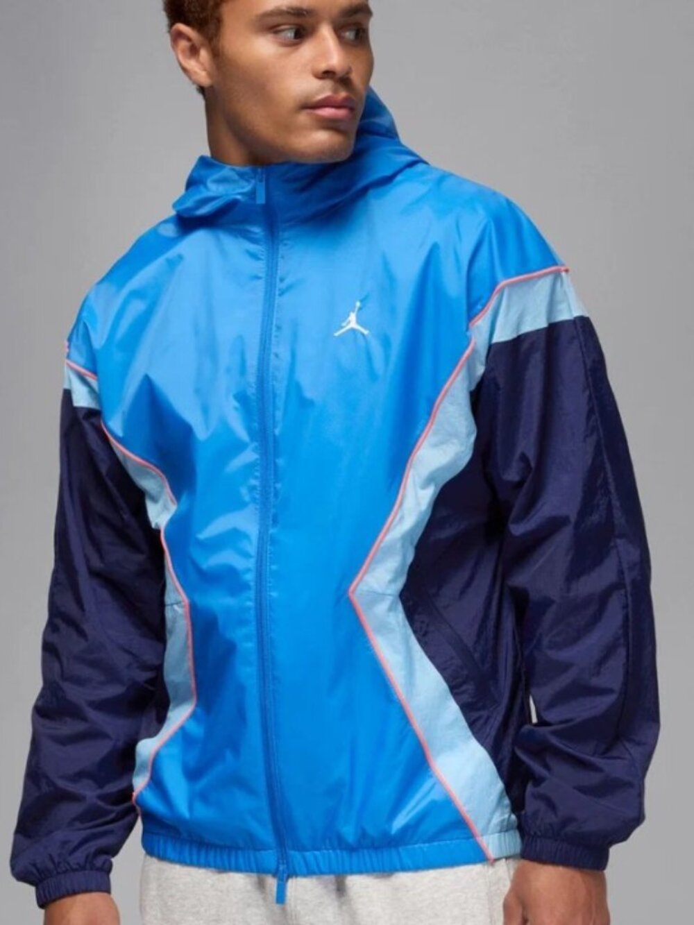 Jordan Men’s Brooklyn Windbreaker Hooded Draft Jacket HF9333-435,